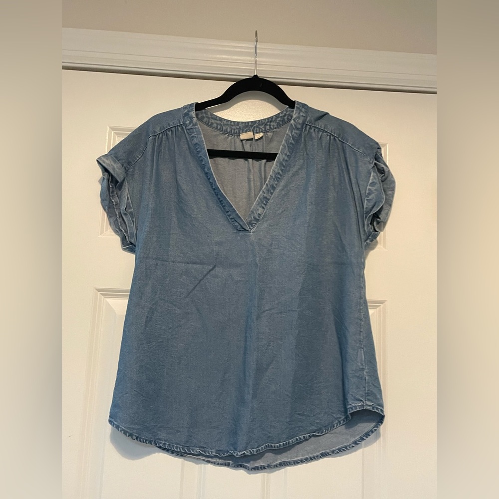 Denim gap top